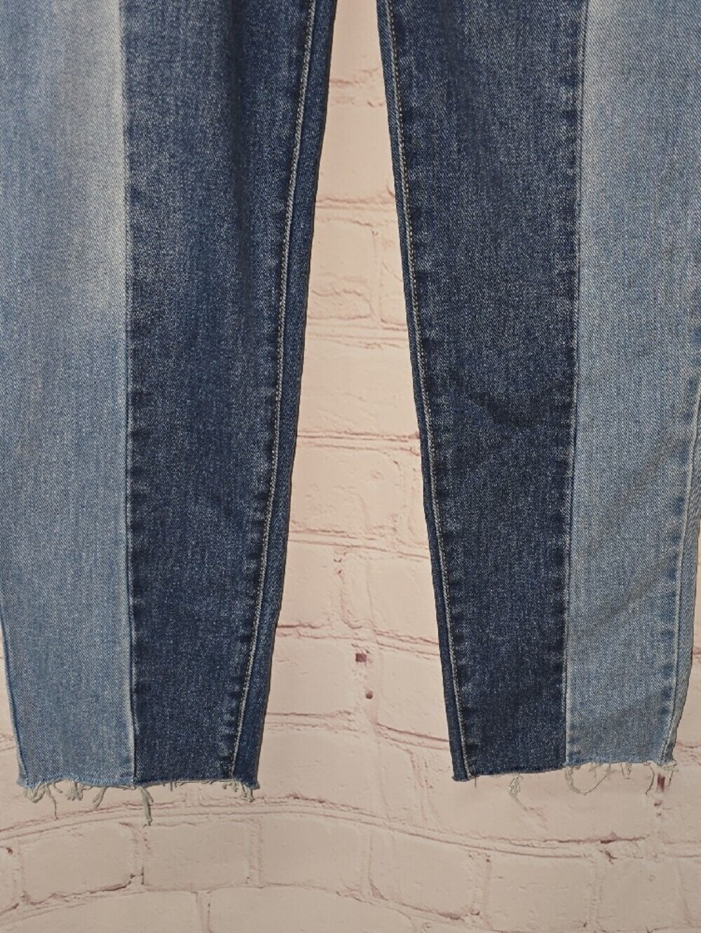 Pacsun Vintage Icon Colorblock Two-Tone Blue High-Rise Jeans  Women Size 30 NWT - Picture 5 of 16